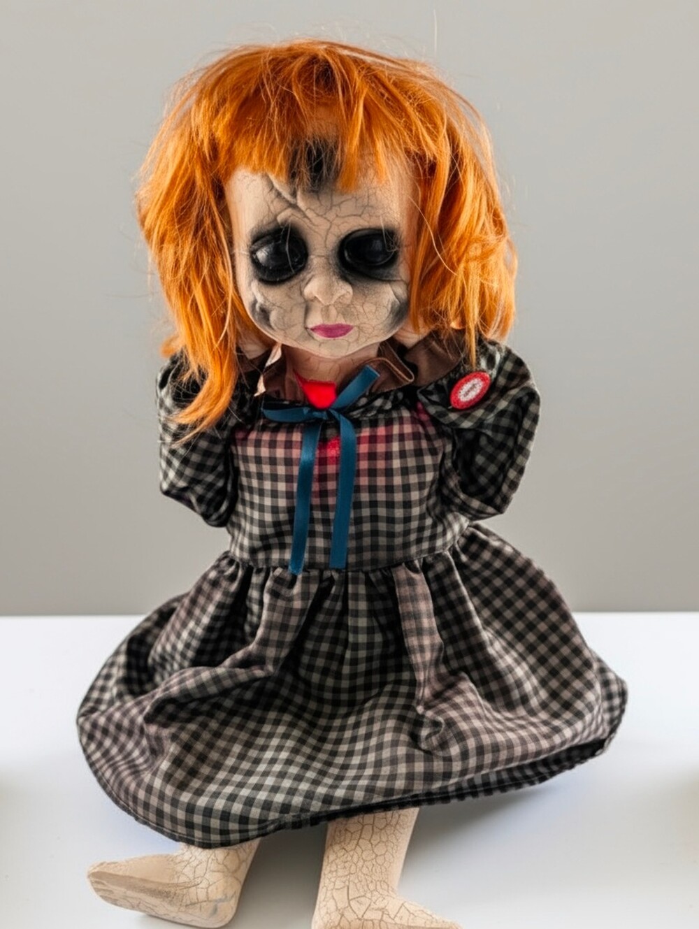 Deadly Decapitated Dolly Animated Halloween Prop 3FT Gothic Standing Doll Horror
